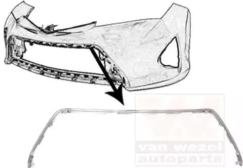 5407580 Van Wezel Облицювання бампера для Toyota Auris