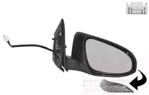 5407808 Van Wezel Зовнішнє дзеркало для Toyota Auris
