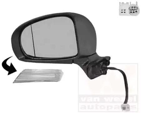 5467807 Van Wezel Зовнішнє дзеркало для Toyota Prius