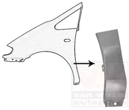 5878155 Van Wezel Крыло переднее