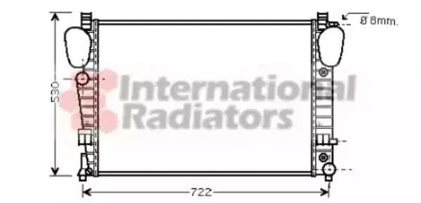 30002311 Van Wezel Радіатор охолодження двигуна