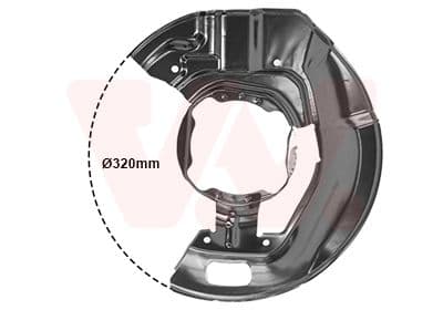 0639376 Van Wezel Кожух тормозного диска для BMW 5 Series