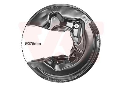 0334378 Van Wezel Кожух тормозного диска