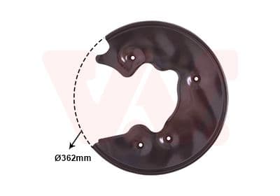 0327374 Van Wezel Кожух гальмівного диску