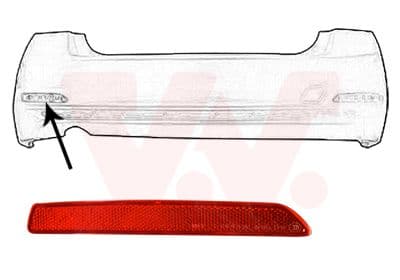 0693939 Van Wezel Светоотражатель для BMW 3 Series