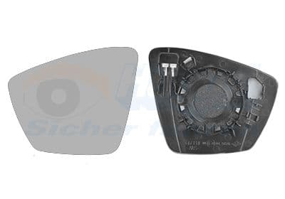 7643837 Van Wezel Стекло наружного зеркала