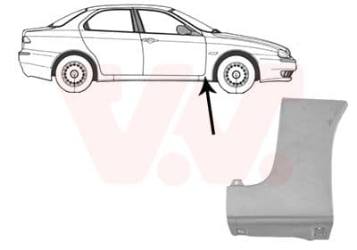 0156156 Van Wezel Крыло переднее для Alfa Romeo 156