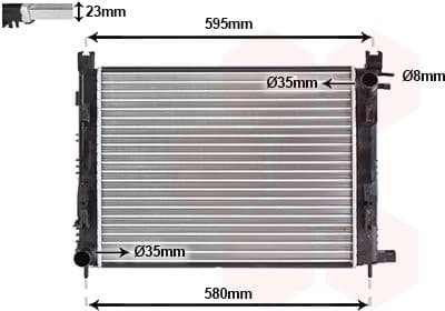 15012007 Van Wezel Радиатор охлаждения двигателя