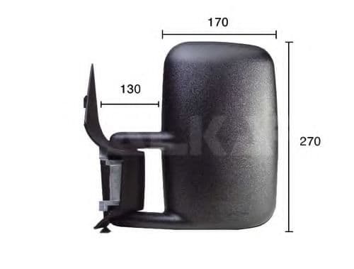 9202966 Alkar Зовнішнє дзеркало для Mercedes Sprinter