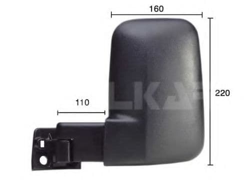 9262961 Alkar Зовнішнє дзеркало для Ford Transit