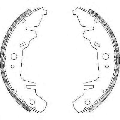 Z4020.00 Woking Гальмівні колодки