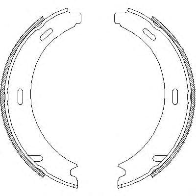 Z4093.01 Woking Колодки ручника