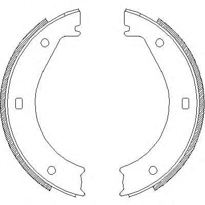 Z4404.00 Woking Колодки ручника