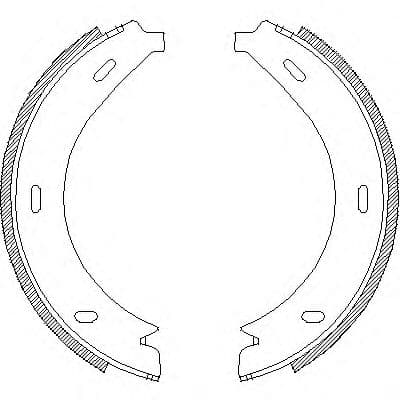 Z4713.01 Woking Колодки ручника