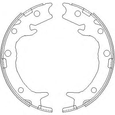 Z4737.00 Woking Колодки ручника