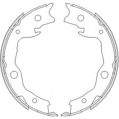Z4752.00 Woking Колодки ручника