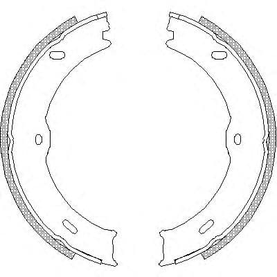 Z4746.00 Woking Колодки ручника