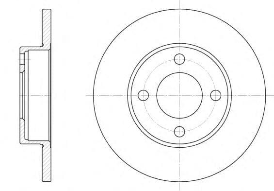 D6181.00 Woking Гальмівний диск
