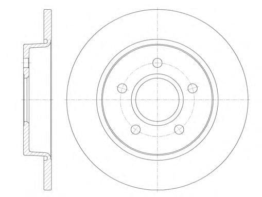 D6846.00 Woking Гальмівний диск