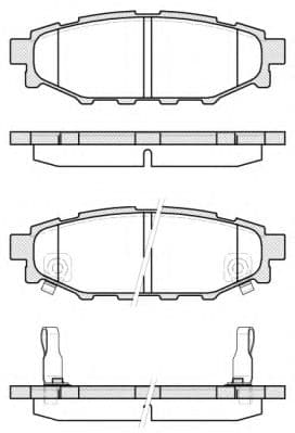 P10363.12 Woking Тормозные колодки