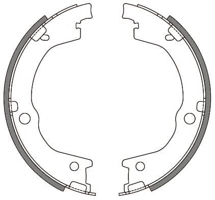 Z4644.00 Woking Колодки ручника