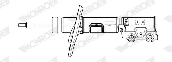 g7943 Monroe Стійка амортизатора для Mazda 2