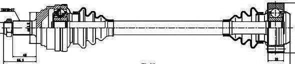 205003 GSP Піввісь для BMW 3 Series