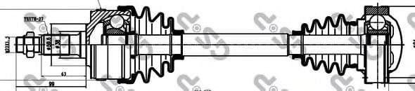 235002 GSP Полуось