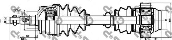 235011 GSP Полуось
