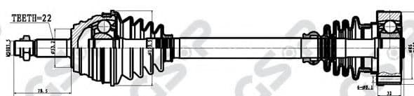 253001 GSP Піввісь