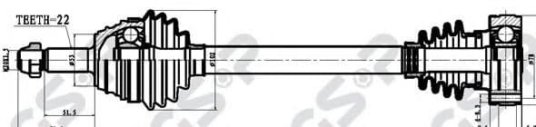 261007 GSP Полуось