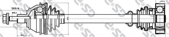 261119 GSP Піввісь для Volkswagen Transporter