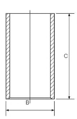 14-010991-00 Goetze Гильза цилиндра двигателя