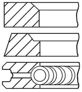 0843420700 Goetze Комплект поршневых колец