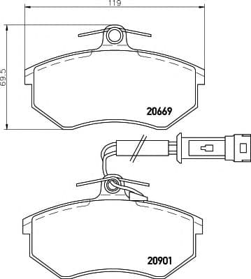 2066922 Textar Тормозные колодки