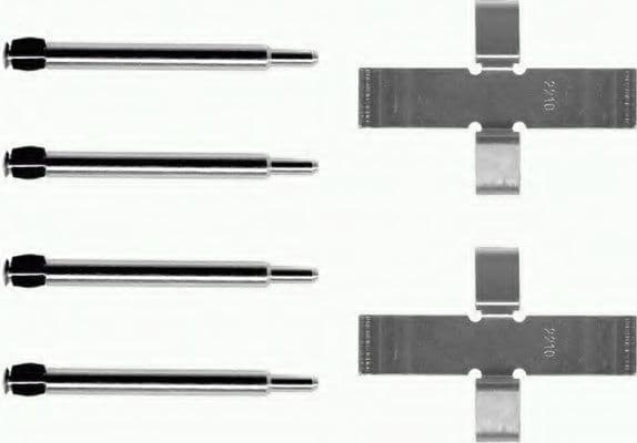 82012100 Textar Компоненти дискових гальмівних колодок