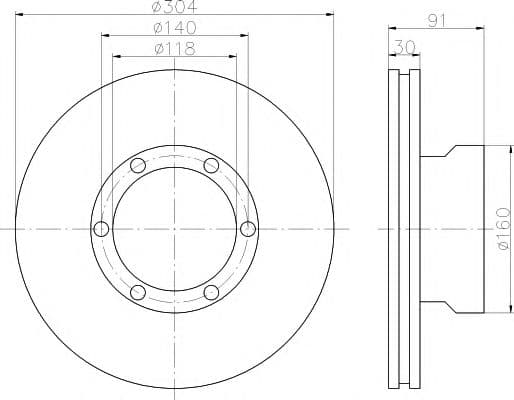 93087400 Textar Тормозной диск