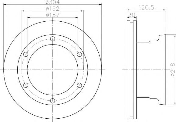 93087500 Textar Тормозной диск для Mercedes Vario