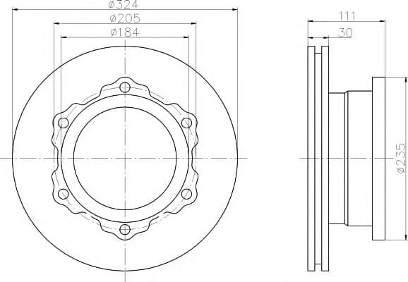 93087800 Textar Гальмівний диск