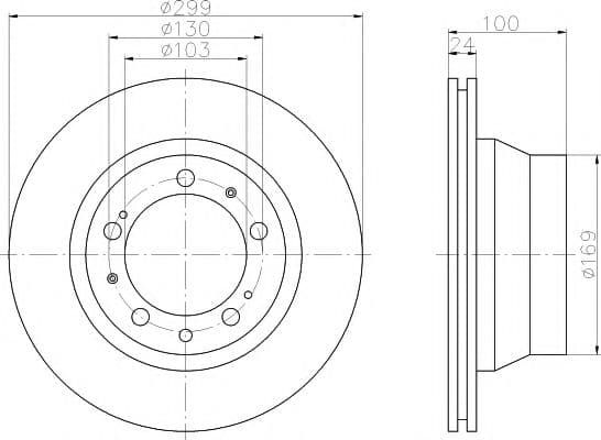 92052400 Textar Тормозной диск