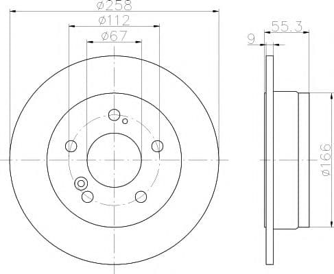 92032003 Textar Гальмівний диск