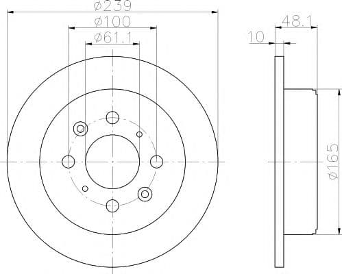 92060800 Textar Тормозной диск