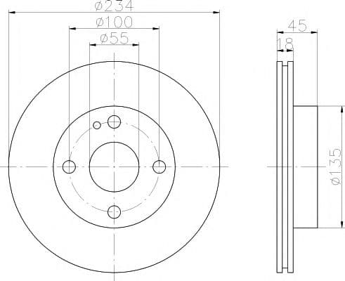 92061500 Textar Тормозной диск