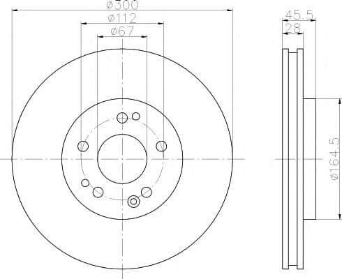 92057900 Textar Гальмівний диск