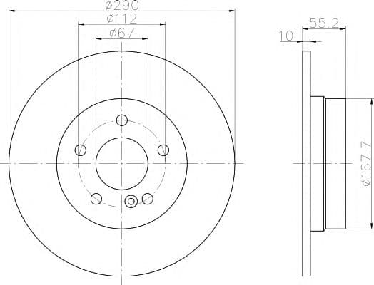 92072700 Textar Тормозной диск