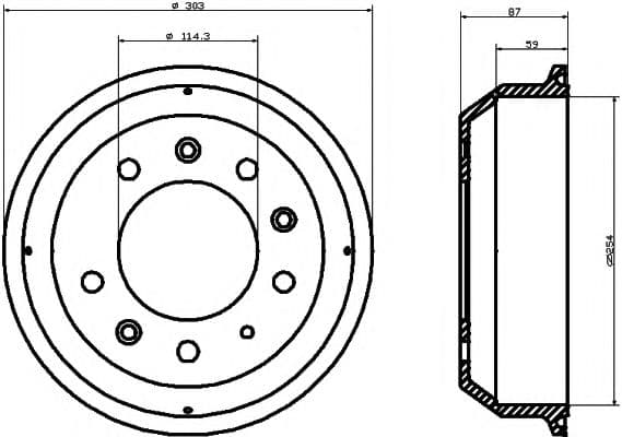 94028600 Textar Гальмівний барабан для Land Rover Defender