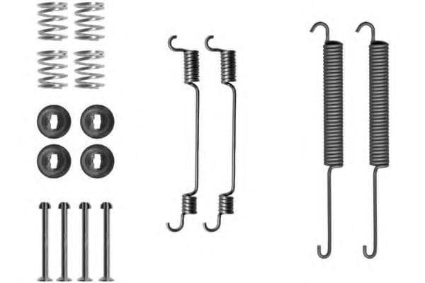 97012200 Textar Монтажный комплект барабанных тормозных колодок