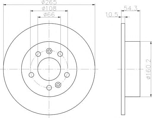 92096300 Textar Тормозной диск
