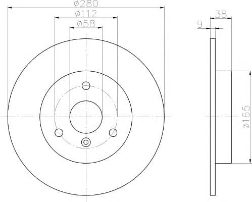92097603 Textar Гальмівний диск
