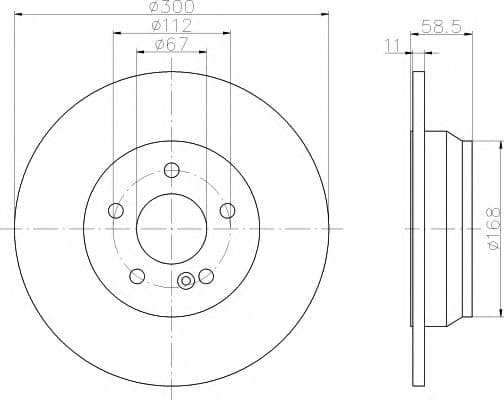 92099403 Textar Гальмівний диск